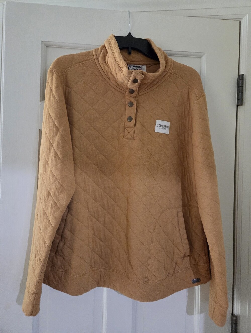 Quilted Pullover Sweater - Camel